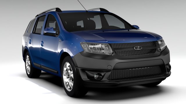 Lada Largus 2016 3D Model