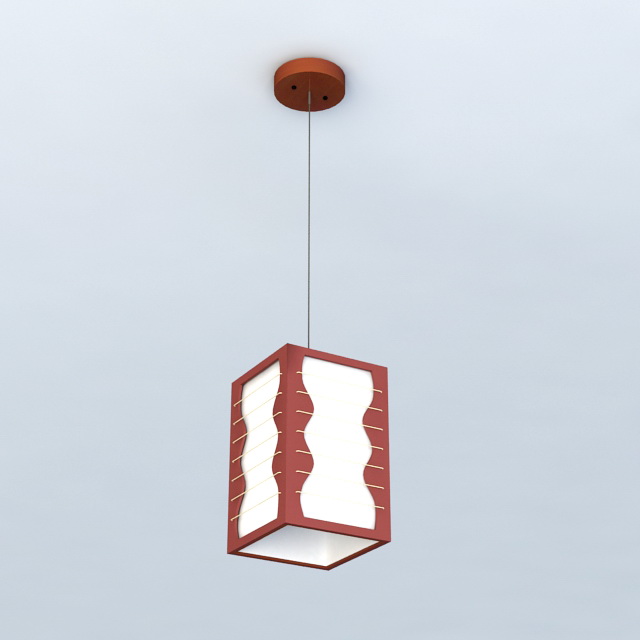 Asian Style Pendant Lights 3d model