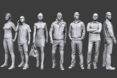 Lowpoly People Casual Pack