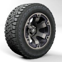 Off Road wheel and tire 2 3D Model