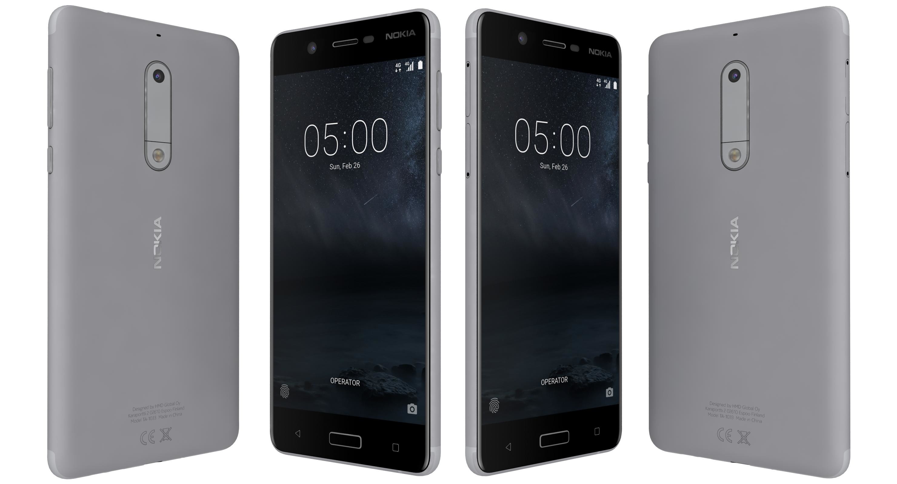 Nokia 5 Silver 3D model
