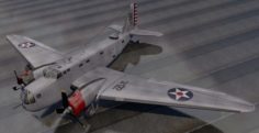 Douglas B-18 Bolo 3D Model