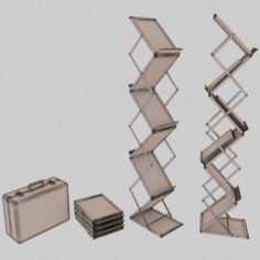 Exhibition Rack Zed Up Lite A4 3ds max2014 dae obj 3D Model