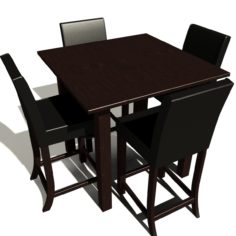 Table And Chair 3D model