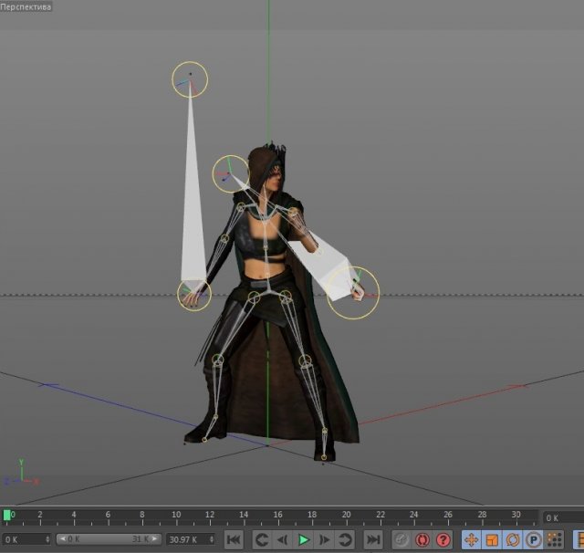 ARISSA standing draw arrow 3D Model