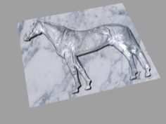 Horse 3d relief 3D Model