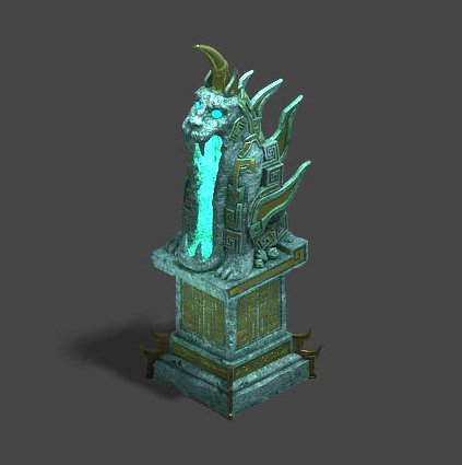 Dungeon – Statue 3D Model