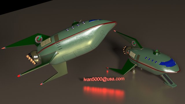 The spaceship 3D Model