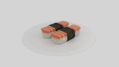 Salmon Sushi 3D Model