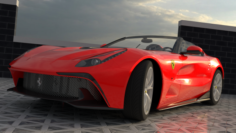 Ferrari F12 TRS Roadster 3D Model