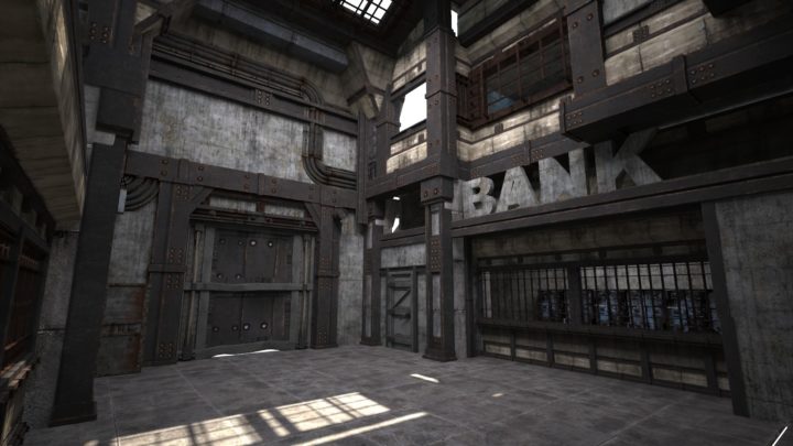 Science fiction style place bank building 3 d models in the future 3D model