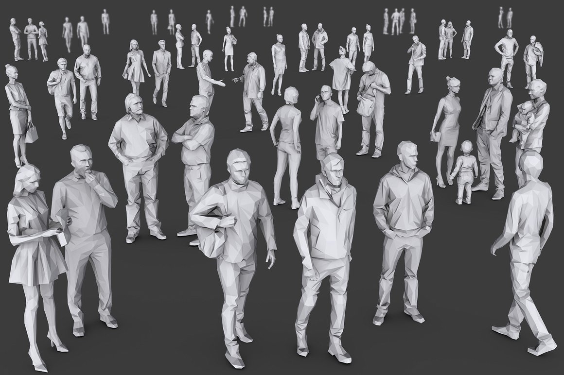 Complete Lowpoly People Pack