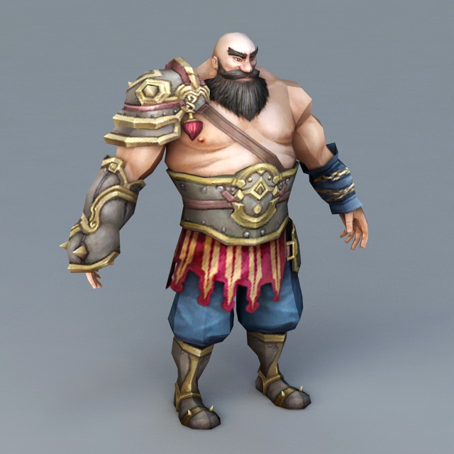 Strong Warrior 3d model