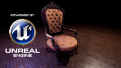 Antique Victorian Chair – UE4 Ready
