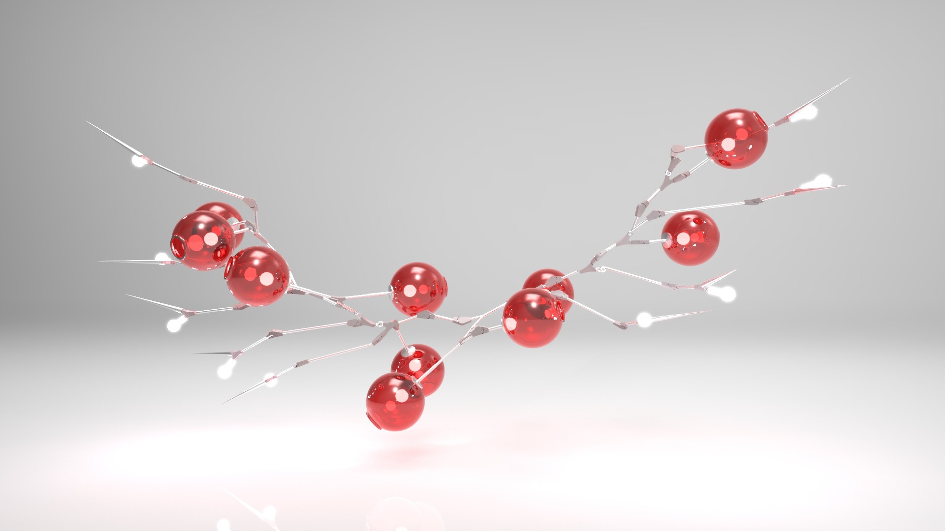 3D Lamp with spikes #1 model