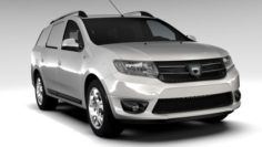 Dacia Logan MCV Fiskal 2016 3D Model
