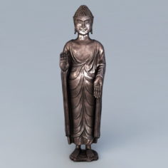 Antique Bronze Buddha 3d model