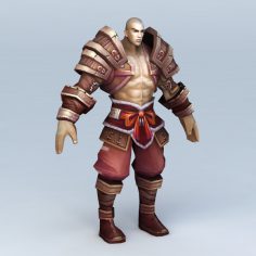 Pathfinder Monk Character 3d model