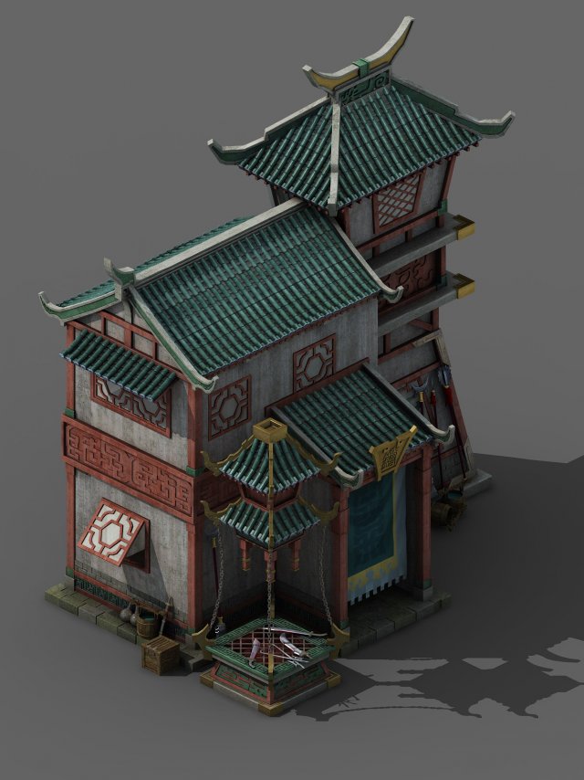 City Building – Weapon Forging Shop 3D Model