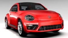 VW Beetle Turbo 2017 3D Model