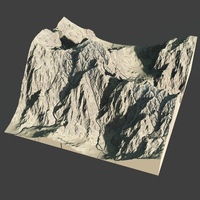 Alpine terrain  – mountain 3d model
