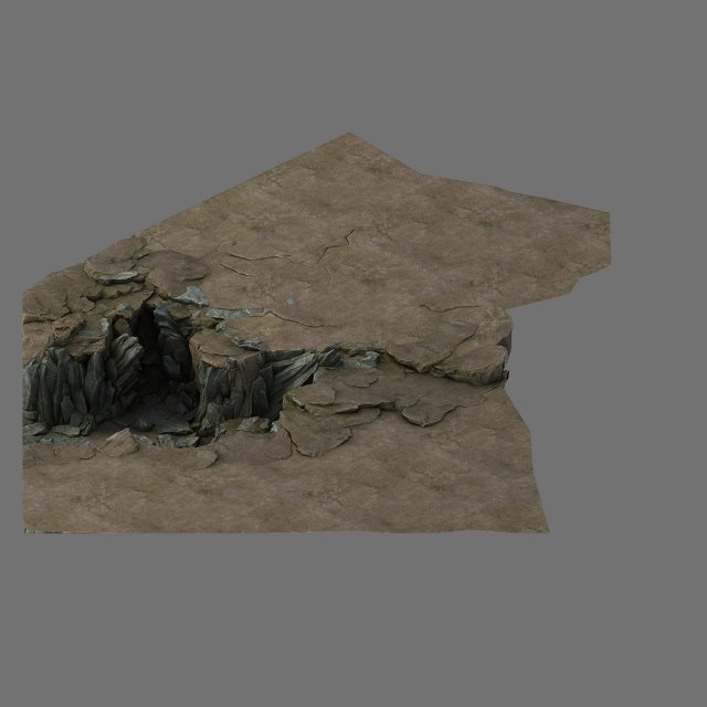 Terrain – Stone Road 04 3D Model