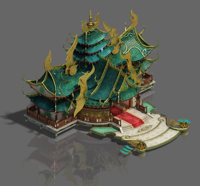 Zen – the main hall 3D Model