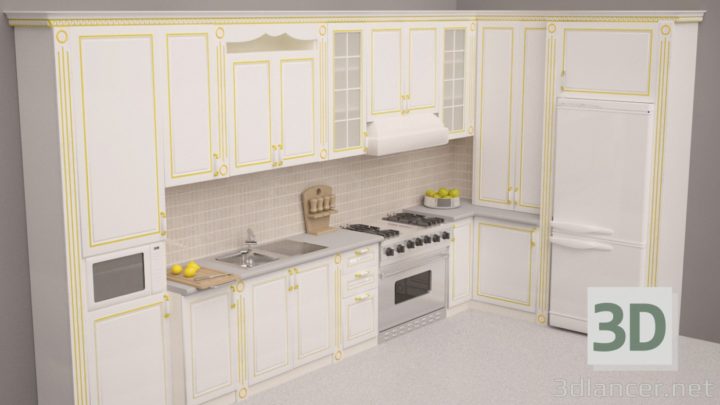 3D-Model 
            Corner Kitchen