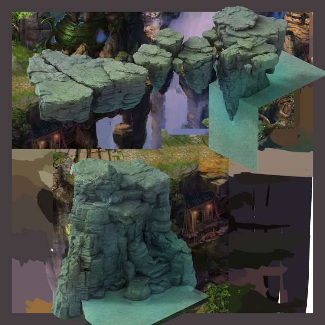 Terrain – Stone 06 3D Model