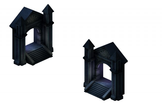 City Underground City Palace – Shimen 3D Model