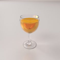 Glass With Drink v3 3D Model