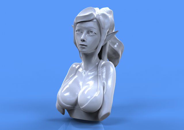 Elfbust 3D Model