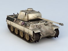 German Panther Tank 3d model