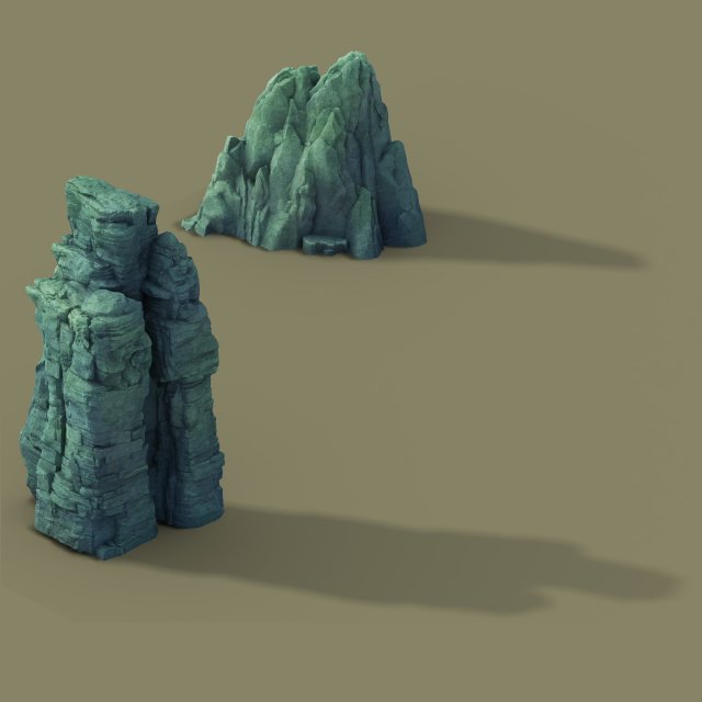 Terrain – Stone 02 3D Model