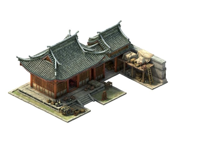 Game Model – City – Warehouse 3D Model