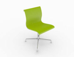 Modern simple green leisure chair 3d model
