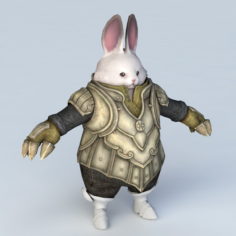 Rabbit Warrior 3d model