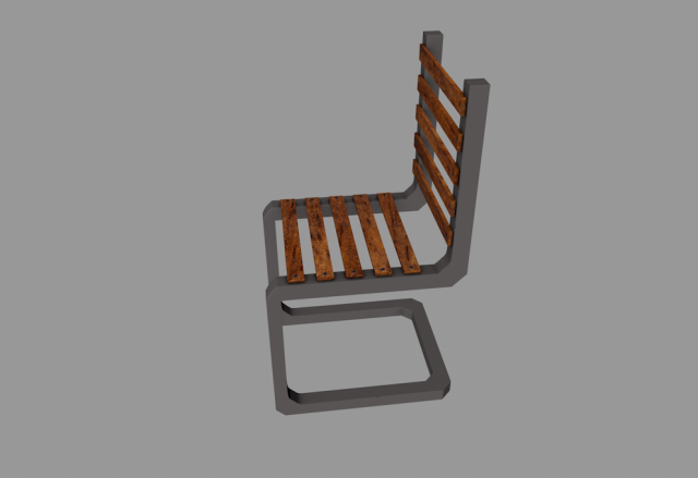 High Poly Chair Free 3D Model