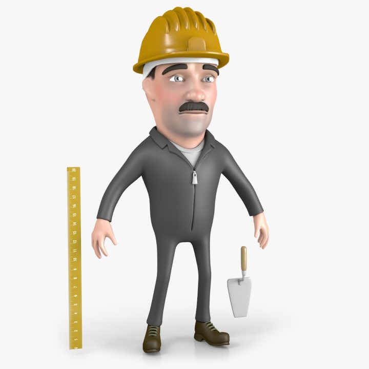 Builder Cartoon Character