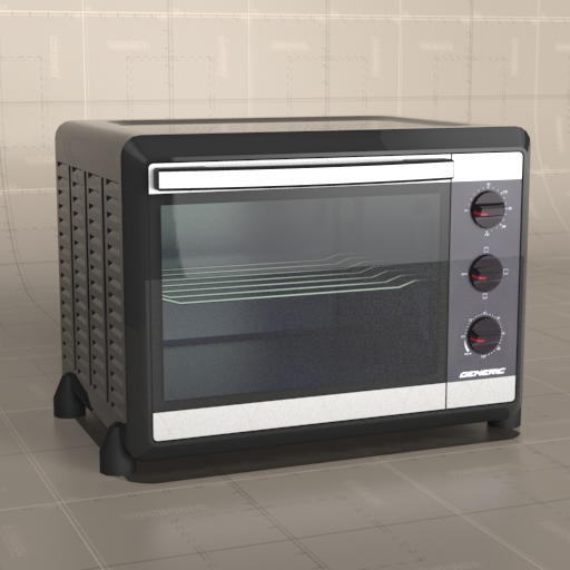 Generic Electric Oven 3D Model