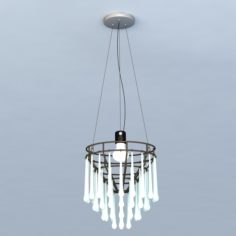 Drop Crystal Chandelier Lights 3d model