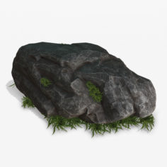 Black Rock Grass (PBR) model