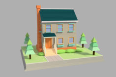 Cottage House 3D model