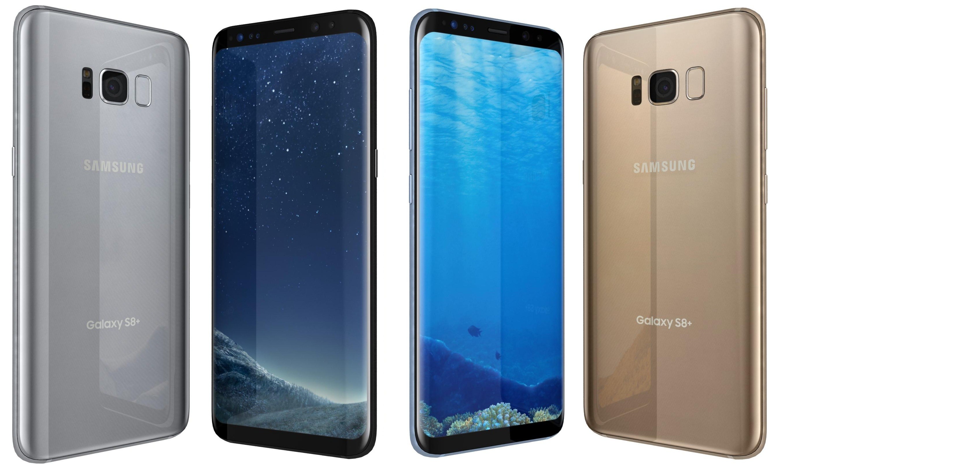 3D Samsung Galaxy S8 Plus All Colors model