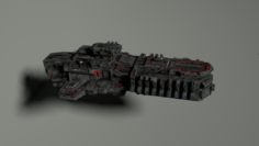 Attack spacecraft 3D Model