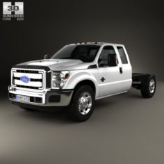 Ford F-450 Super Cab Chassis 2010 3D Model