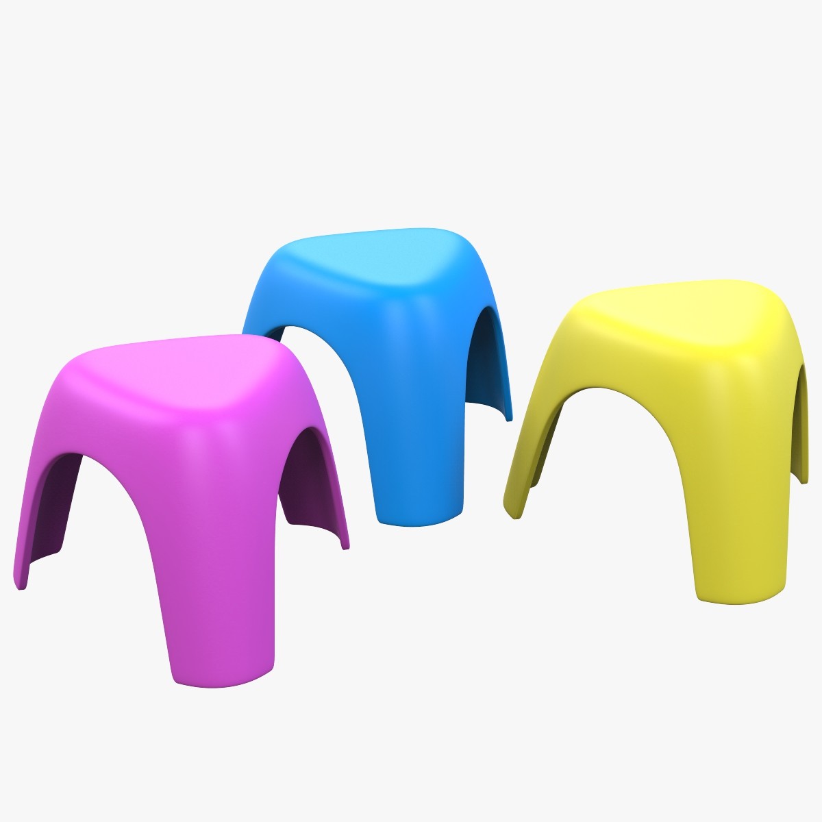 Childrens’ Stools 3D