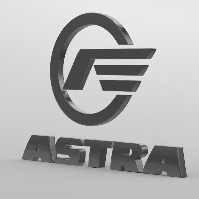 Astra logo 3D Model