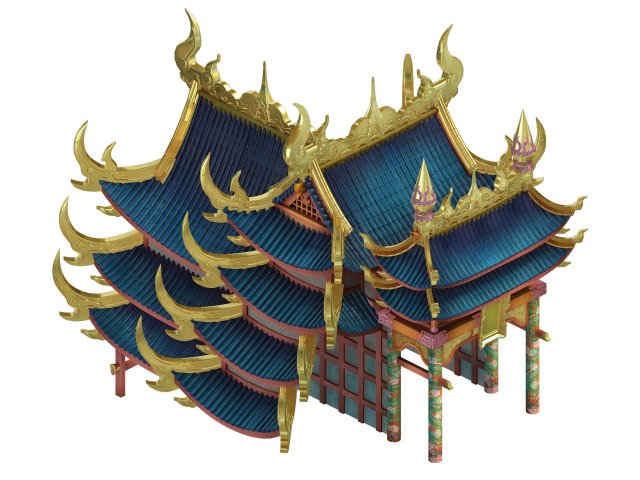 Game model – Bi La City – Royal Palace 02 3D Model