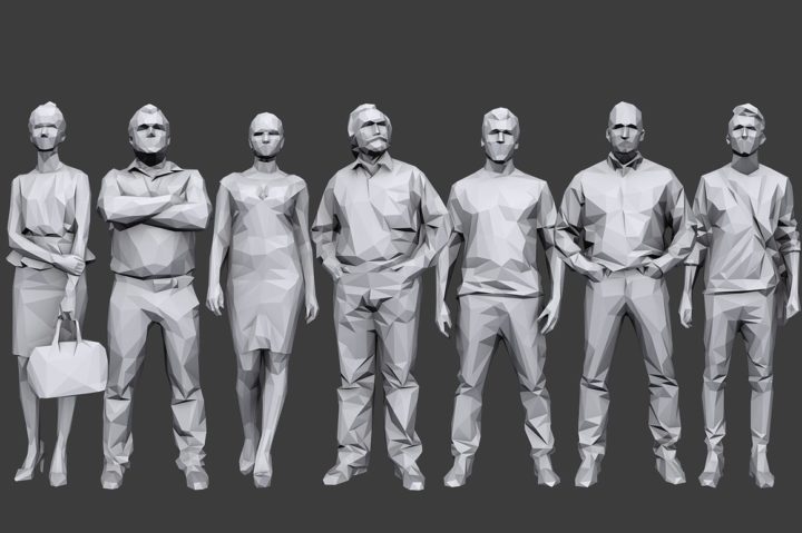 Lowpoly People Casual Pack Vol.6